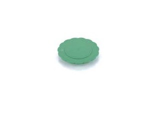 Крышка пластиковая пастельно-зеленая 9,8см