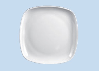 Тарелка плоская квадратная фарфоровая Top Dining